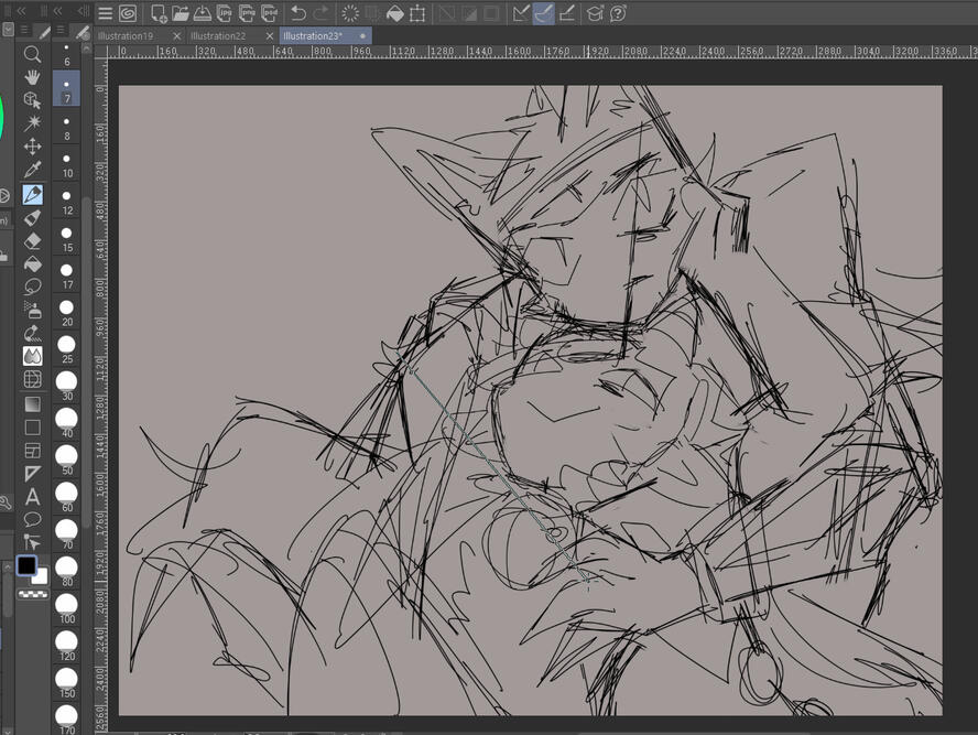 Sketch of a Cult of the lamb Piece