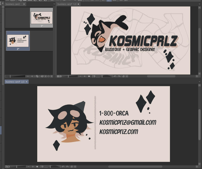 Mockup of a business card