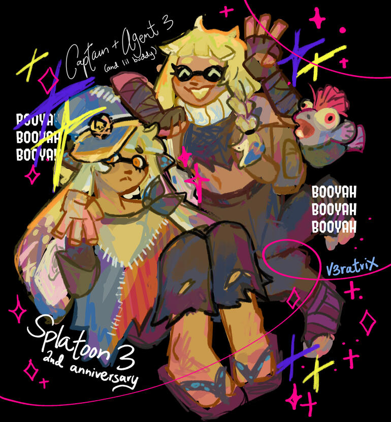 Fanart of Splatoon 3
